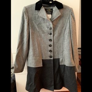 Vintage Balenciaga Coat with Velvet Collar